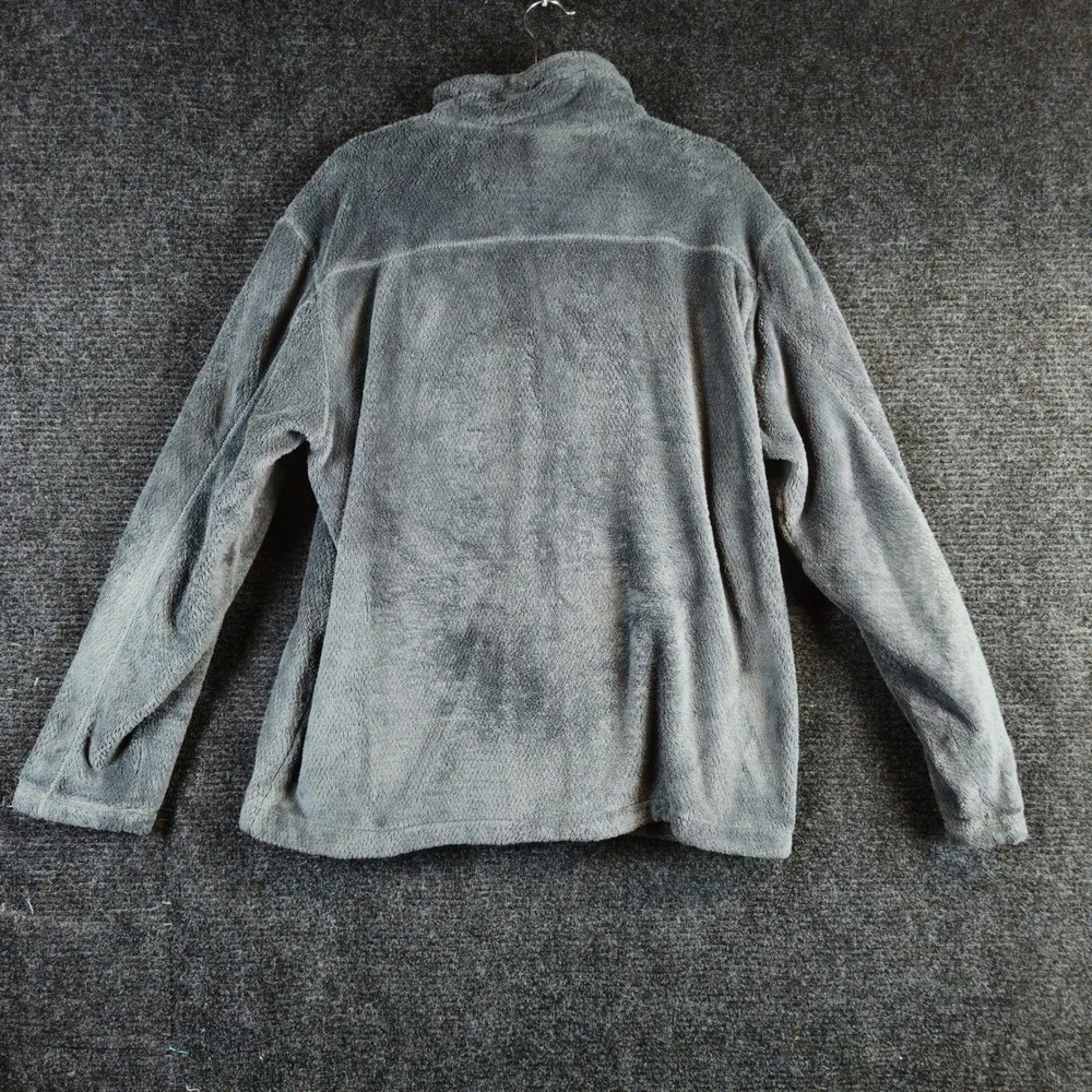 Free Country Mens XL Gray Sherpa Jacket Full Zip Up Fleece‎ Cozy Soft Oversize